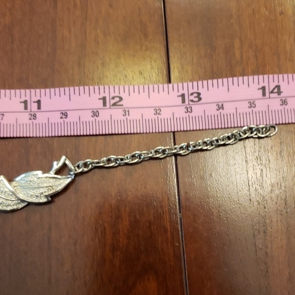 VINTAGE Choker Necklace Silver Pave Costume Jewels - Picture 7 of 8